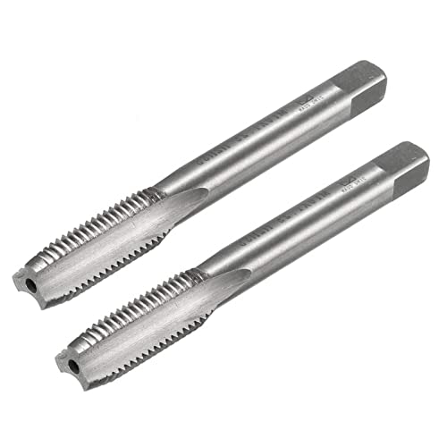 TOP-VIGOR Macho de rosca de rosca recta M10 x 1,25 mm, 2 grifos de fresado de rosca con tolerancia H2, HSS recto de 3 flautas métricas para taladrar y roscar