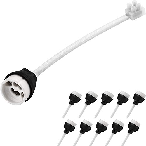 JRing 10 Pcs GU10 Soportes Para lámparas Downlighter de Alimentación y Bloque...