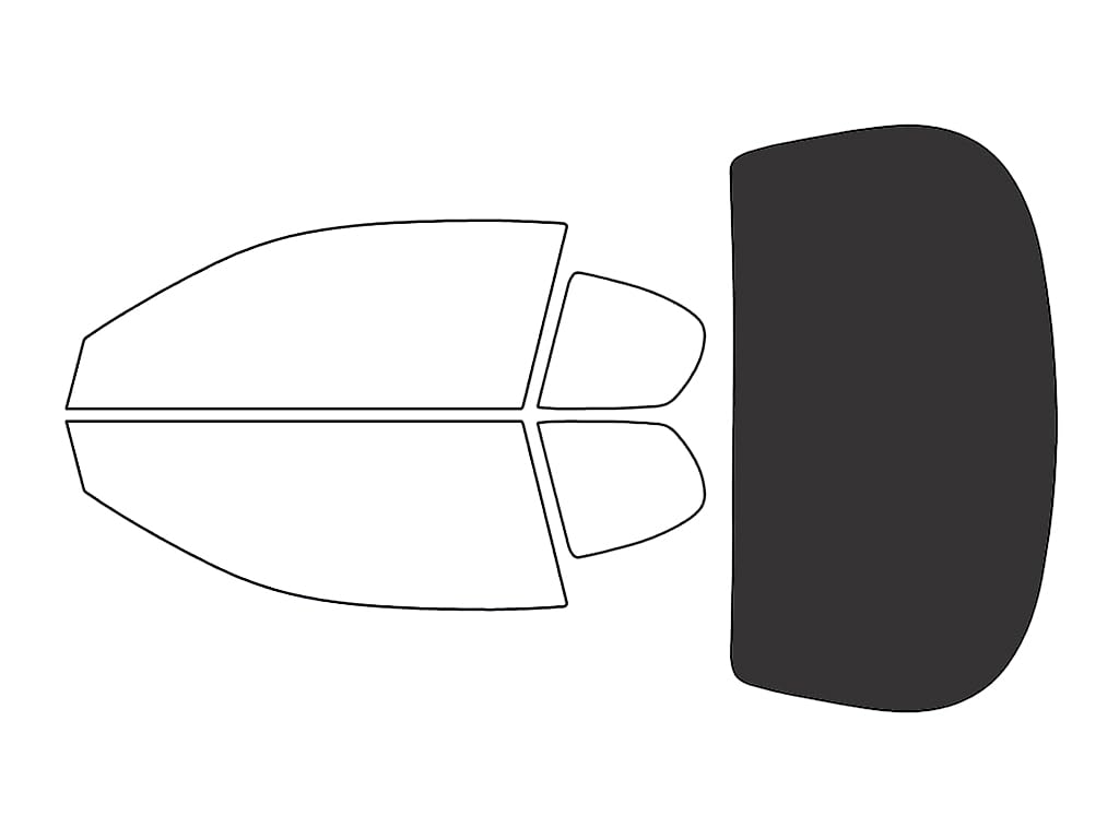 Rvinyl Window Tint Kit Compatible with Chevrolet Monte Carlo 2000-2007 - Rear Windshield Precut Kit - 20%