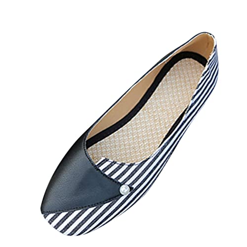 Gyouanime Women Loafers Comfort Casual Spring Summer Slip on Canvas Shoes Mary Jane Slip on Sneakers for Ladies Low top Walking Shoes for Outdoor Nurse Pumps