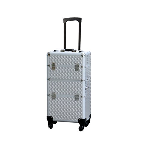 Polironeshop Indra Cosmetic Makeup Trolley Case Tattoo (Plata) Cover