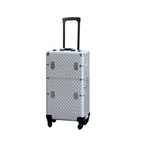 Polironeshop Indra Kosmetikkoffer, Kosmetikkoffer, Tattoo-Trolley (Silber)