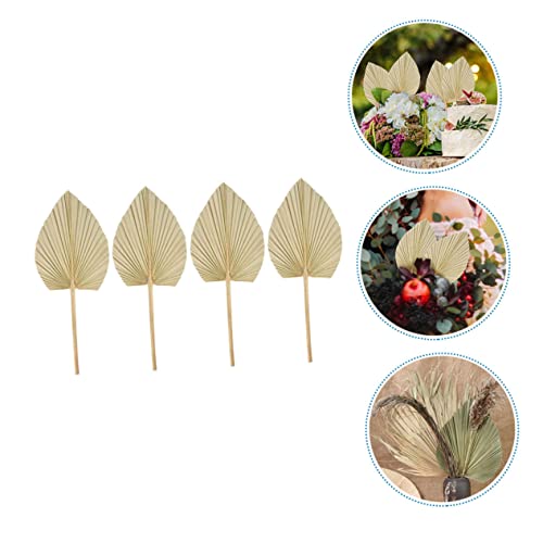 16 hojas secas de palma decorativas para boda miniatura 7