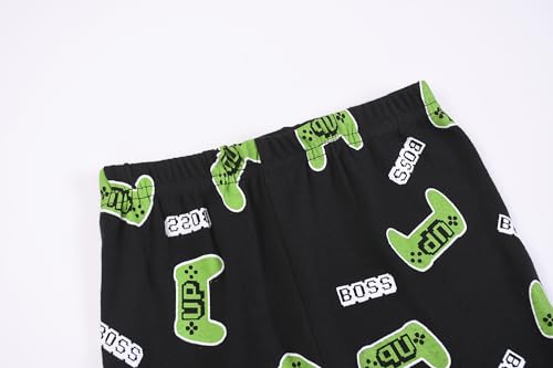 Benaive Boys Summer Pajamas 4 Pieces Kids Pajama Shorts Toddler Boy Pjs Cotton Sleepwear Size 2T-12 Years - Image 4