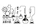 Science Technology Tools Wall Decal Laboratory Vinyl Decor Wall Sticker-Removable Classroom Student Roon Wall Mural AFN129