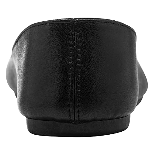 Alpine Swiss Womens Black Leather Pierina Ballet Flats 7 M Us #TOP6