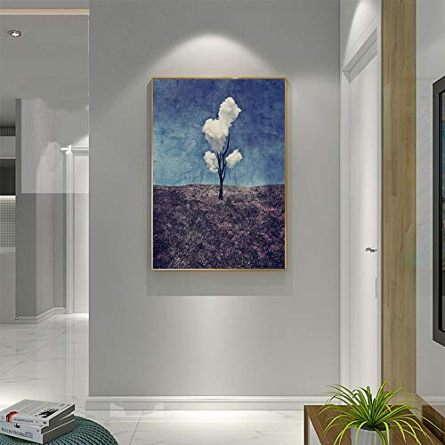 Cuadros de lienzo de árbol de la vida abstracto para decoración del hogar moderna 4