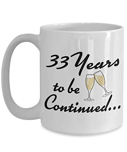 Happy 33rd Anniversary Gift for Him Her 33 Year - Men, Women, Husband