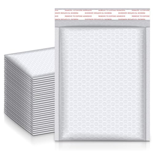 32 Pcs Extra Large Bubble Mailers Padded Envelopes 14 x 19 Inches Waterproof Poly Shipping Bags for Bulk Mailing Packaging Small Business (White)
