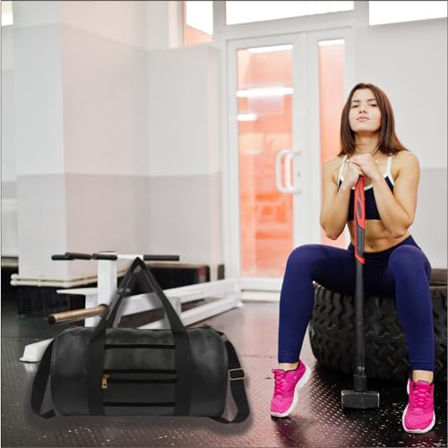 Premium Gym Accessories Combo Set for Men and Women Workout with Whey Bottle, Hand Gripper,Duffle Bag, Wrist Wrap, Hand Gloves Sipper/Shaker - All-in-One Fitness Gym Kit (Pack of 7) (Black) 3 41CRveMPT+L