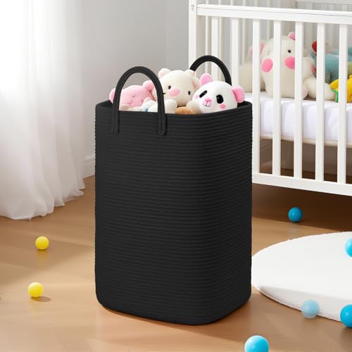 Image of Artfeel Laundry Basket,Woven Cotton Rope Laundry Hamper,60L Versatile Storage for Dirty Clothes,Baby Toys,and Blankets in Bathroom, Nursery,and Living Room