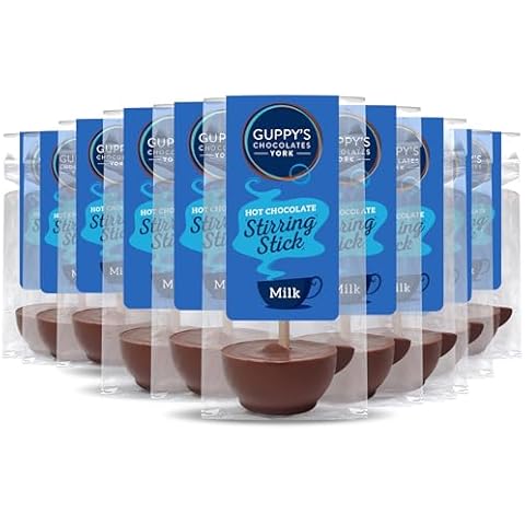 Guppy's Chocolates York Milk Hot Chocolate Stirrers Cover