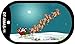 SMART BLONDE Santa and Reindeer Novelty Metal Dog Tag Necklace DT-XMAS-11
