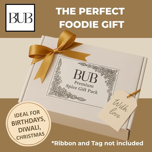 BUB Premium spices for cooking - Indian Spice Kit – 11 Premium Rajah Spices + 10-Recipe Booklet - Perfect Refill for Kitchen Spice Tins, Masala Dabba (Pack of 11)