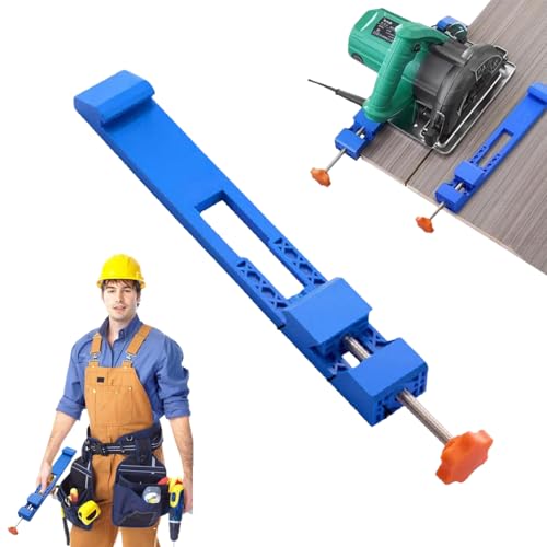KKwercv Adjustable Cutting Machine Base Guide, Electric Circular Saw Milling Positioning Clamp, Precision Wood Cutting Guide,Woodworking Tools Accessories for Precision Cutting and Milling Task