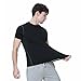 TopTie Men's Compression Short Sleeve T-Shirt, Workout Sports Top, Athletic Base Layer Shirt-Maroon-M