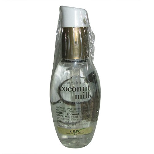 Ogx Coconut Milk Serum Anti-Breakage 4 Ounce (118ml) (2 Pack)