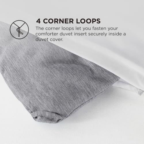 Image of Bedsure Grey Queen Comforter Set - Soft Bedding for All Seasons, Cationic Dyed Bed Set, 3 Pieces, 1 Queen Size Comforter (90 inchx90 inch) and 2 Pillow Shams (20 inchx26 inch+2 inch)