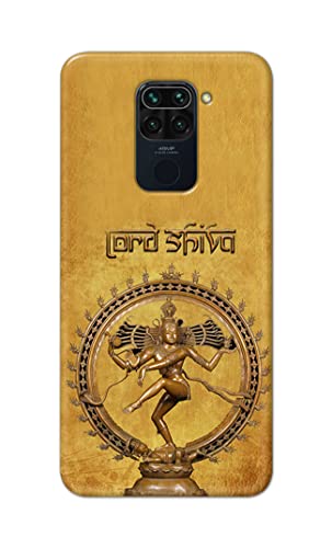 Image of PRINTFIDAA Lord Shiva As Nataraj Printed Designer Hard Case for Redmi Note 9 (6.53 inch) / Redmi 10X (4G) (6.53 inch) Back Cover -(e) RPM1004