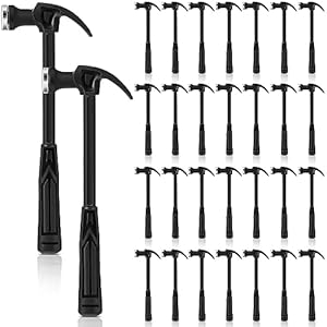 30 Pcs Mini Plastic Claw Hammer Mini 7.3 Inch Safety Hammer for Kids Suitable for DIY Woodworking Household Emergency Escape Decoration and Other Occasions Lightweight and Easy to Carry