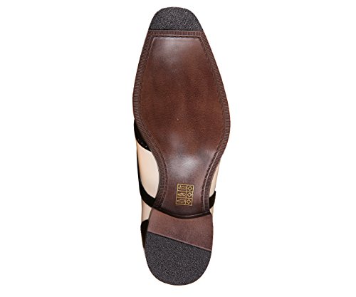 Bolano Lawson, Wingtip Oxford Dress Shoes for Men, Two-Tone & Shiny Metallic Oxfords, Men's Formal Tuxedo Shoes4