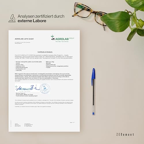 Glucosamin-Komplex mit Chondroitin, MSM, Boswellia, Bambus, Quercetin und Selen - 365 Kapseln, Kapsel-Form - Ohne Zusatzstoffe, Ohne Gentechnik - Zenement