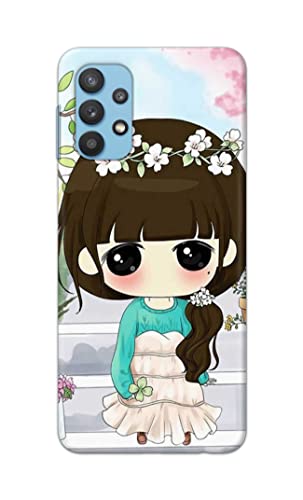 Image of PRINTFIDAA Cartoon Girl Printed Designer Hard Back Case Cover for Samsung Galaxy A32 -(SS) MVN1009