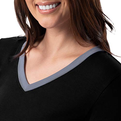 Fruit of the Loom womens Short Sleeve Tee and Pant 2 Piece Sleep Set3