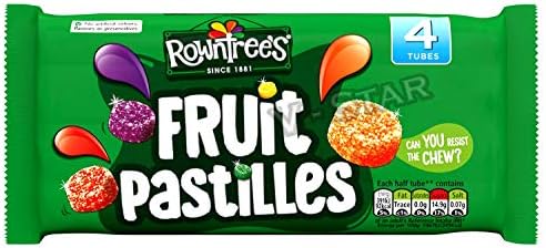 3 x ROWNTREE'S Fruit PASTILLES Sweets 4 Multi Pack (4 x 52g)
