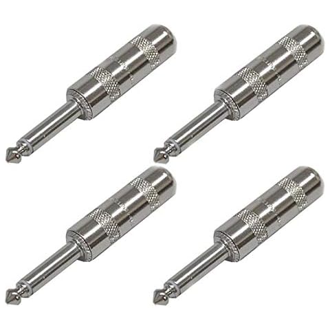 (4 Pack) New Genuine Switchcraft 280 1/4 6.35 mm 2-Conductor Mono TS Phone Plug Cover