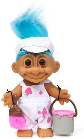 My Lucky Painter 6 Troll Doll - Blue Hair by Russ Berrie