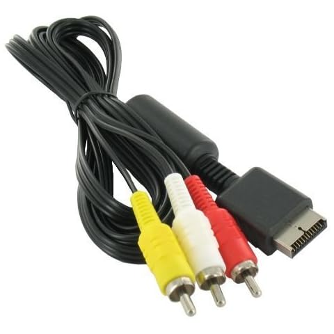 Jalex 3RCA AV Audio Video Cable 1.8 M for Sony Playstation 1, 2 and 3(PS1,PS2,PS3) Cover