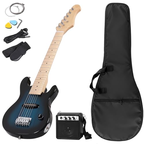 Saicool 30' Electric Guitar Beginner Kits, Beginner Electric Guitar with 5W Amp and Accessories Pack...