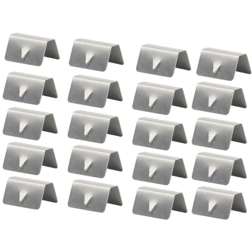 ACLONG Wind Deflector Clips, 20 PCS in Channel Rain Guards Fitting Clips Stainless Steel