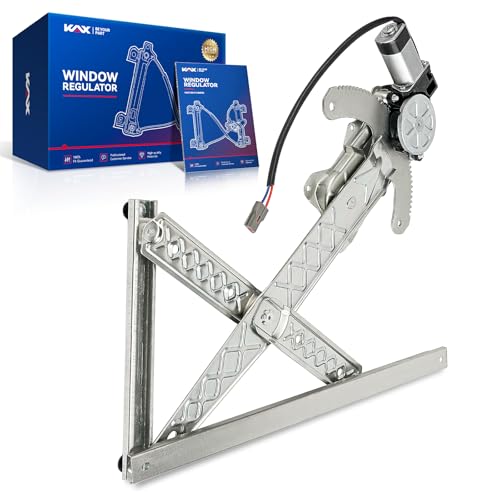 Image of KAX Front Left Power Window Regulator w /Motor Fit for Ford F-150 1997-1998 | for Ford F-250 1997-1998 Front Left Driver Side Replace 741-620,F65Z1523209AB,F65Z1523395AB(2-Pin)
