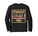Photo Gallery 30° compleanno straight outta 1992 tees classico vintage maglia a manica Photo Gallery 30° compleanno straight outta 1992 tees classico vintage maglia a manica