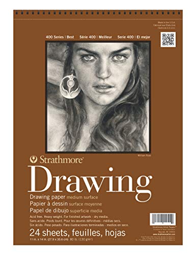 Bloc de dibujo Strathmore Pro-Art de 11x14 pulgadas y 24 hojas para bocetos