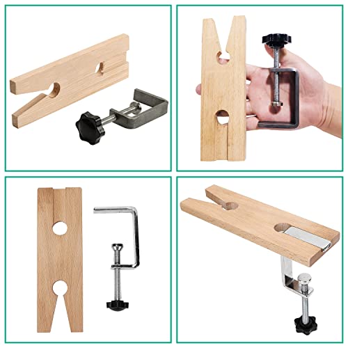 Miniatura 7 de Tissting Taller Madera Dura Forma V Pasador Banco Joyeros Abrazadera Pasador Sofá Herramienta Fijación Sierra Traste Pasador Banco Joyeros Fabricación Herramientas Procesam
