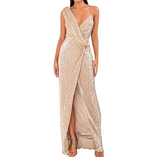Robe en or à sequins pour briller lors d'un grand bal