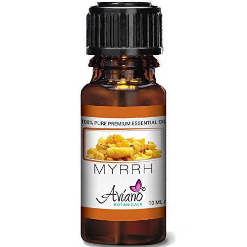 100% Pure Myrrh Essential Oil - Ultra Premium Undiluted Myrrh Oil by Aviano Botanicals - 10ml Bottle
