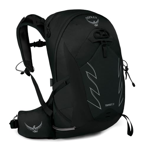 Osprey Tempest 20L Women's Hiking Backpack with Hipbelt, Stealth Black, WM/L