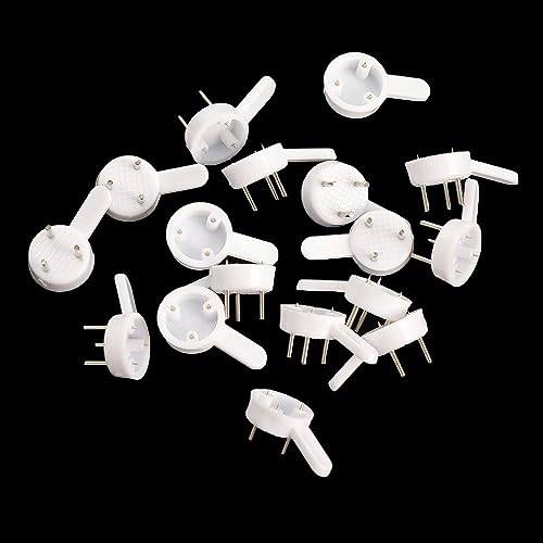 Image of 20Pcs /Pack Photo Frame Hook White Plastic Hanger Non-Mark Hook Without Nails Picture Photo Hook Frame Hangers for Hardware
