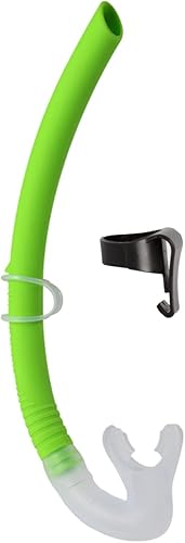 Miniatura 5 de Snorkel de silicona para buceo, buceo, pesca y hockey submarino o snorkel Naranja,Verde,Negro -,Cian,https://www.amazon.com/dp/undefined