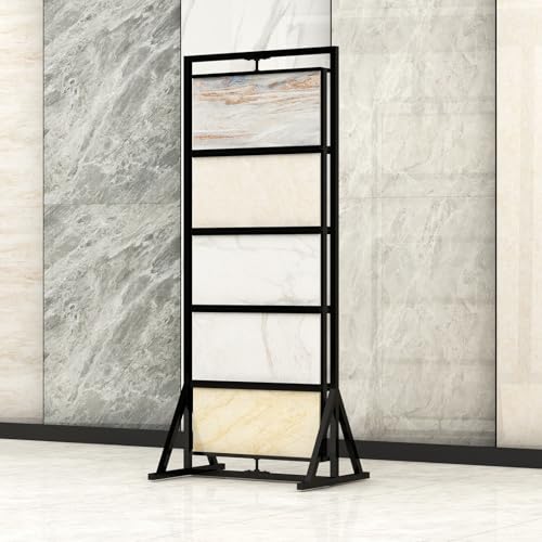 Jkjzsalj Metal Tile Display Rack - Large Format Marble Slab Stand For Craft Shows,Perfect For Tiles And Wood Floors,Dimensions: 70X50x160cm,70X50x166cm