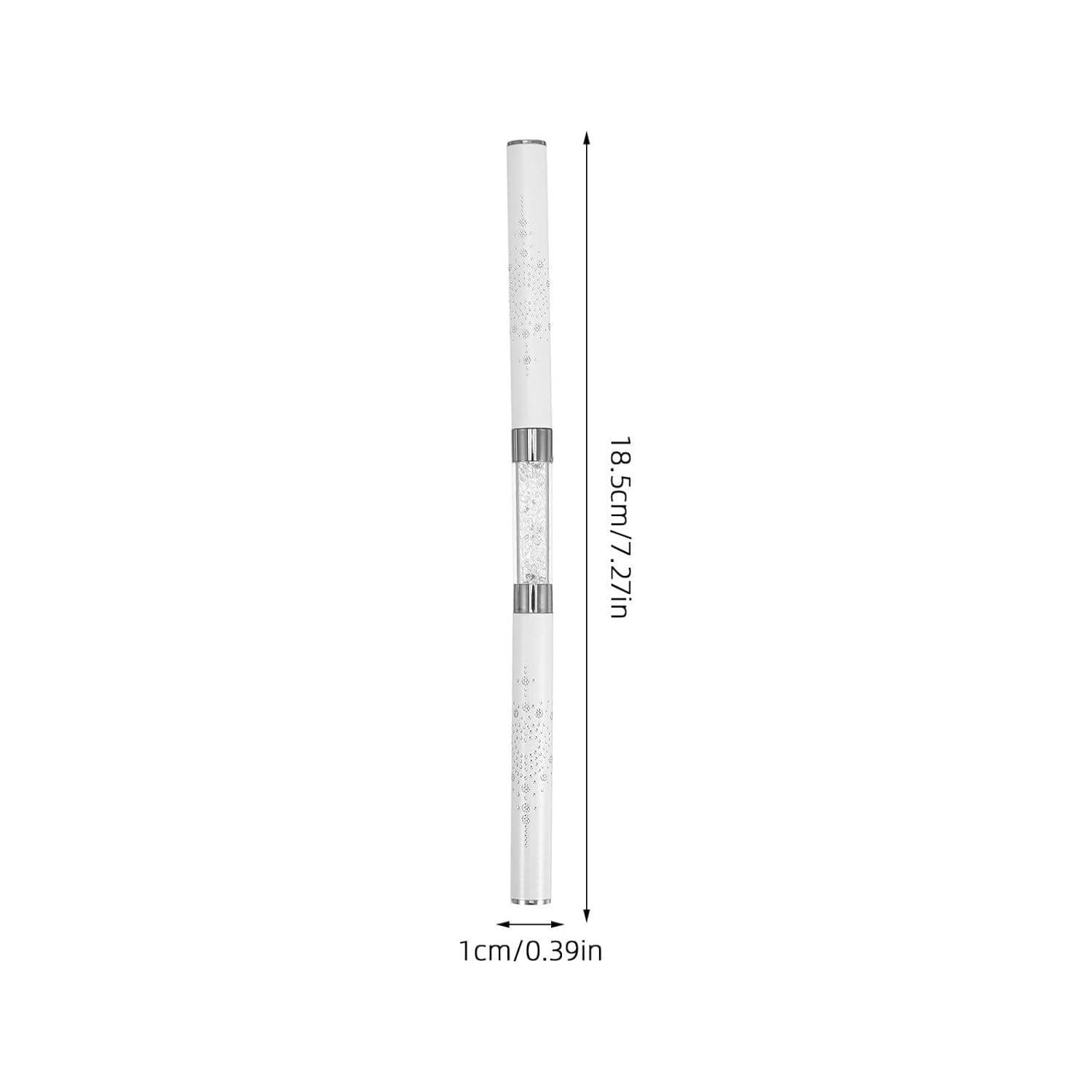 CHILDWEET 2pcs Double-ended Nail Art Liner Pens with Fine Detailing Brush for Gel Polish White Nail Dotting and Stripe Lines Tools for Professional Manicure and DIY