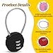 Bonsicoky 4 Pack 3 Digit Combination Lock - Outdoor Waterproof Padlock - Mini Combination Padlock Luggage Lock for School Locker Backpack Travel Toolbox Storage - 4 Colors