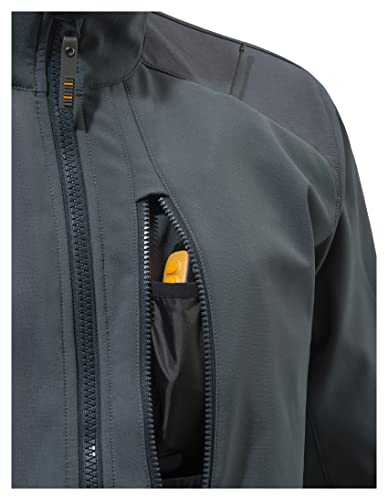 Beretta Men\'s Butte Softshell Wind Resistant Breathable Hunting Jacket, Ebony, L