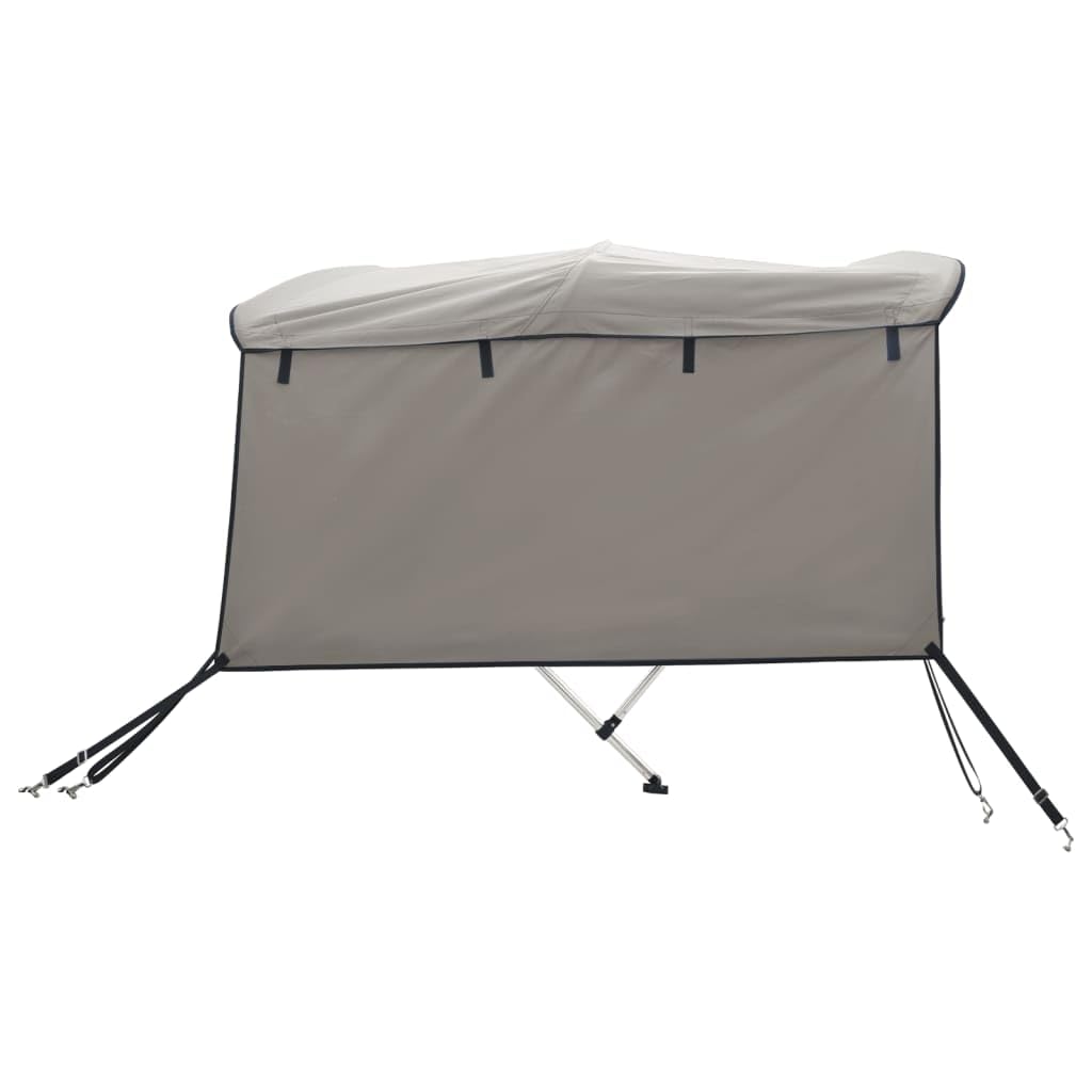 vidaXL Toit Bimini à 3 arceaux parois latérales 183x(137-152) x137 cm