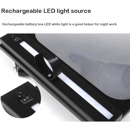 Eiwitany Miroir d;Inspection télescopique sous véhicule, Convexe avec éclairage LED, Longueur réglable, pour Voitures, écoles, Points de contrôle et douanes – vue 8