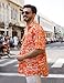 Yoimira Hawaiian Shirts for Men, Print Mens Casual Short Sleeve Button Down Shirts Floral Aloha Beach Shirt